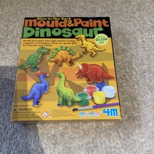 4M Glow in the Dark Dinosaur -  Mould and Paint your own Dinosaur Kit New Sealed