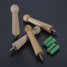 2Pcs Screw-On Wood Shaker Peg