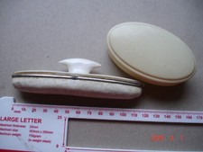 Grooming Collectables  -Tooth Powder Plastic Cream Box & Nail Buffer