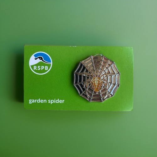 Rspb pin badge garden - badge, spider