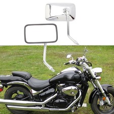 2x10MM Rectangle Moto Rearview Mirror For Suzuki Boulevard M50 M90 C50 C90 M109R