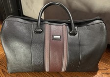 Ted Baker Overnight Bag Men’s Travel Holdall Carry On Luggage Black Leather Look