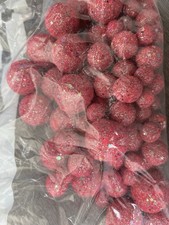 Lots Of Pink Rainbow Stars Glitter Felt Balls