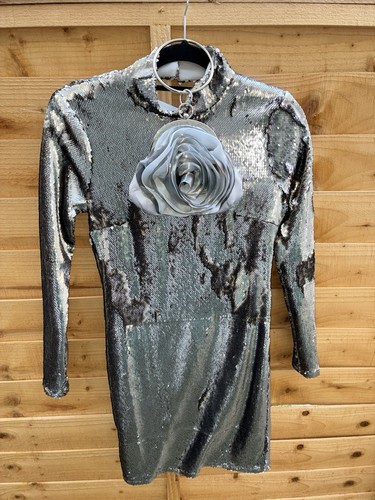 Silver sequined y2k coast - y2k,