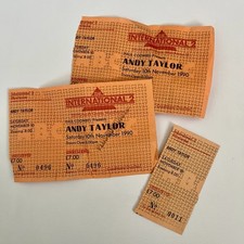 ANDY TAYLOR - Original CONCERT TICKETS Manchester International 2 - DURAN DURAN