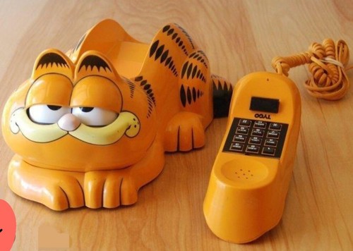 Garfield retro phone - garfield,