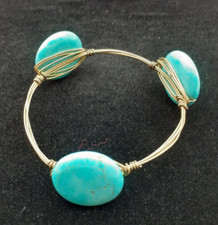 Copper Wire Wrapped Turquoise
