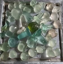 42 Vintage Bottle Stopper English Sea glass Pieces Stalks remains 1800/1900s?