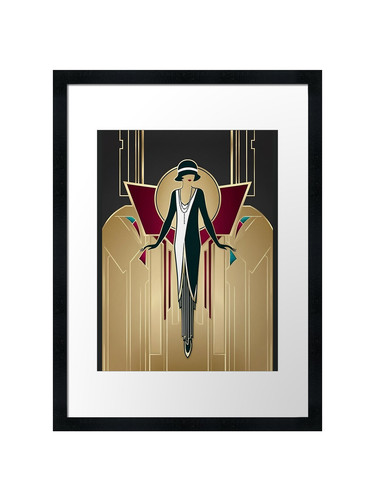 Flapper girl 1920 art deco - flapper,