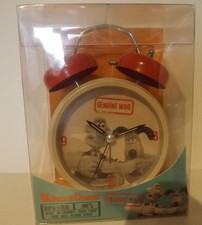 WALLACE & GROMIT ALARM CLOCK TWIN BELL AARDMAN GENUINE W&G SUPA LOUD BOXED