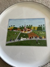 Villeroy & Boch Laplau “The Marriage” Handled Cake Plate/Serving  Plate/Wall