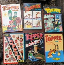 A Collection Of 6 x Topper Annuals Retro Collectible  Vintage 
