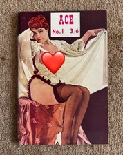 Ace vintage pin up magazine No.1 first edition  1950s erotic artwork 