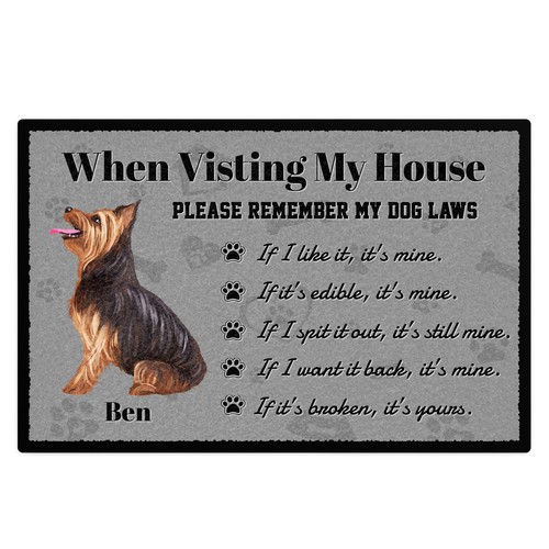 Personalised terrier rules - terrier,