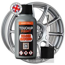SILVER ALLOY WHEEL TOUCH UP KIT REPAIR KIT PAINT WITH BRUSH CURBING SCRATCH