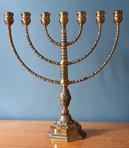 Vintage brass temple - temple, menorah
