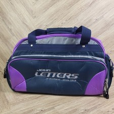 John Letters Of Scotland Golf Carry Bag Travel Weekender Bag Purple Golfing