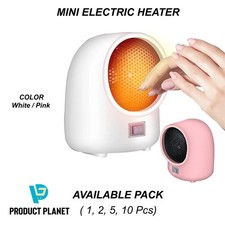Mini Electric Heater Portable Desktop Winter Fan Air Heating Warmer Home Office