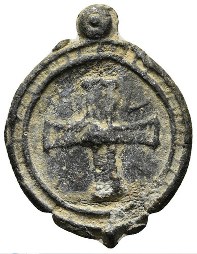 Medieval lead pilgrim token - lead,