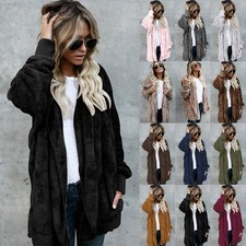 Ladies Teddy Bear Fluffy Coat