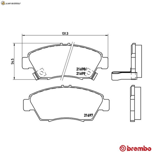 Brake pad set disc - disc, 28