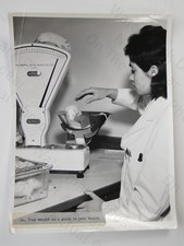 Woman Weighs White Rat Berkel
