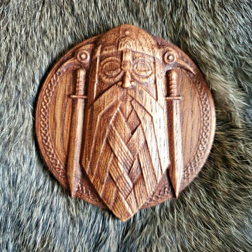 Viking norse god odin ravens - viking,