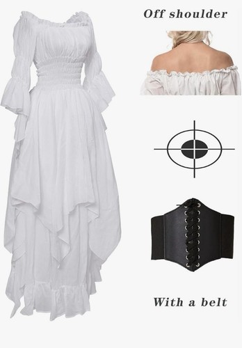 Women renaissance dress - women's,