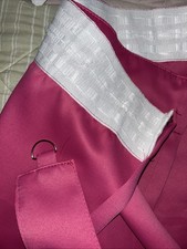Hot Pink Curtains With Tie Backs 64” x52” inches 