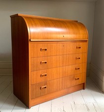 Stunning mid century teak roll - teak,