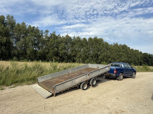 Flatbed car trailer - flatbed,