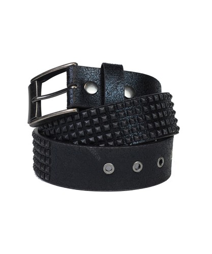 Shrink studded leather - leather, belt