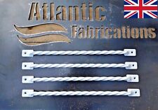 700mm long twisted wrought iron /steel window security bars WHITE