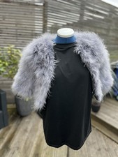 Marabou Feather Glamorous Jacket in Grey