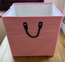 X2 Pink Storage Cubes 30 x 30 x 30 CM Collapsible Storage Box