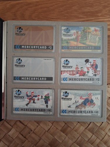 Phonecard album containing - phonecard,