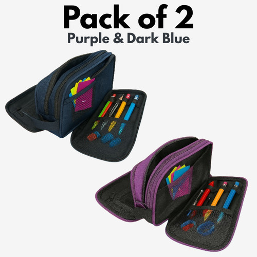 Polyester pencil case pack - polyester, of