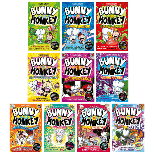 Bunny monkey books - vs,