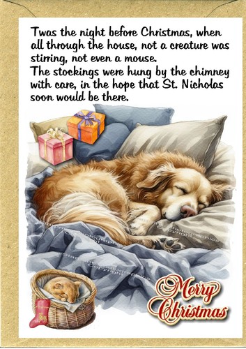 Golden retriever dog christmas - golden,