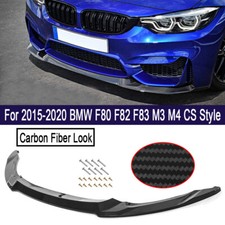 CS Style For BMW F80 M3 F82 F83 M4 2015-20 Carbon Look Front Bumper Splitter Lip