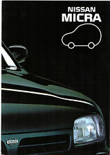 Nissan Micra 1992-93 UK Market Launch Foldout Brochure 1.0 1.3 L LX Super S SLX