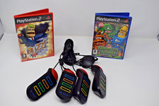 2x Buzz Games + 4x Buzzers BUNDLE [PS2] [UK PAL] [MANUALS] TESTED CLEAN DISCS
