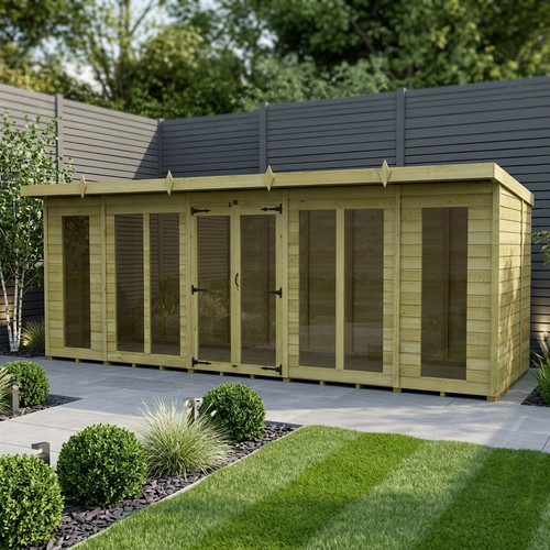 Pent summer house full - house, (full