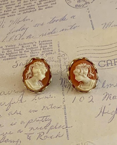 Vintage carved shell cameo - vintage,