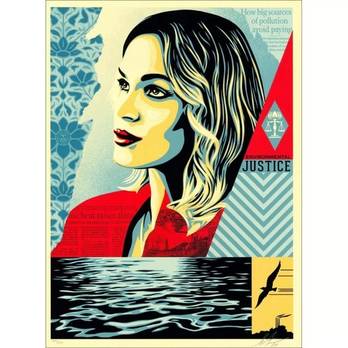 Shepard fairey screen - (obey),