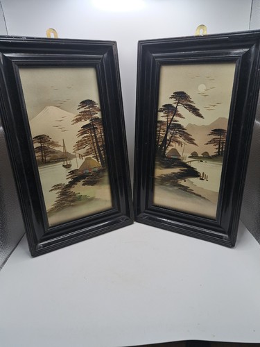 Pair vintage japanese black - japanese,