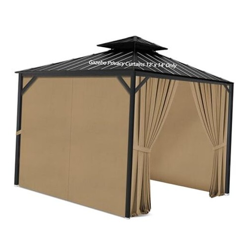 Gazebo privacy curtains with - gazebo,