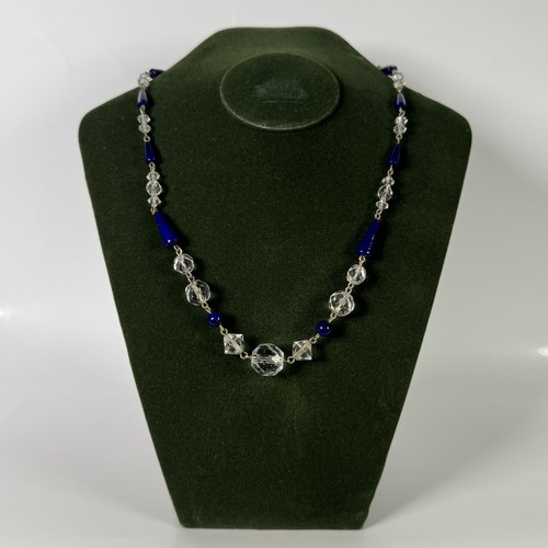 Antique edwardian blue white - /,