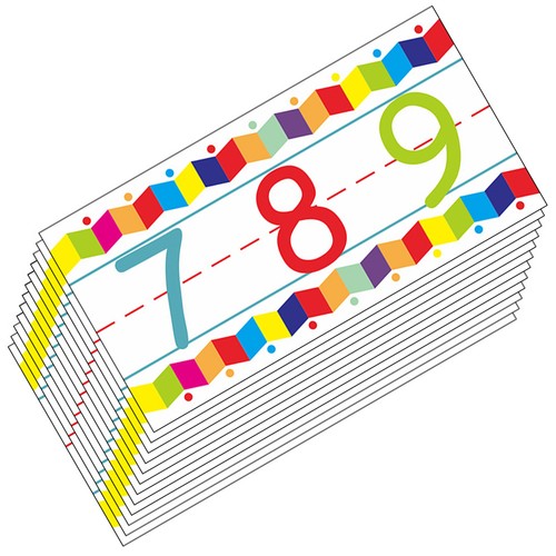 Cartoon number letter decals - number,