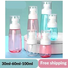 30/50/100ml Plastic Transparent Spray Bottle Refillable Small Travel Mist Empty